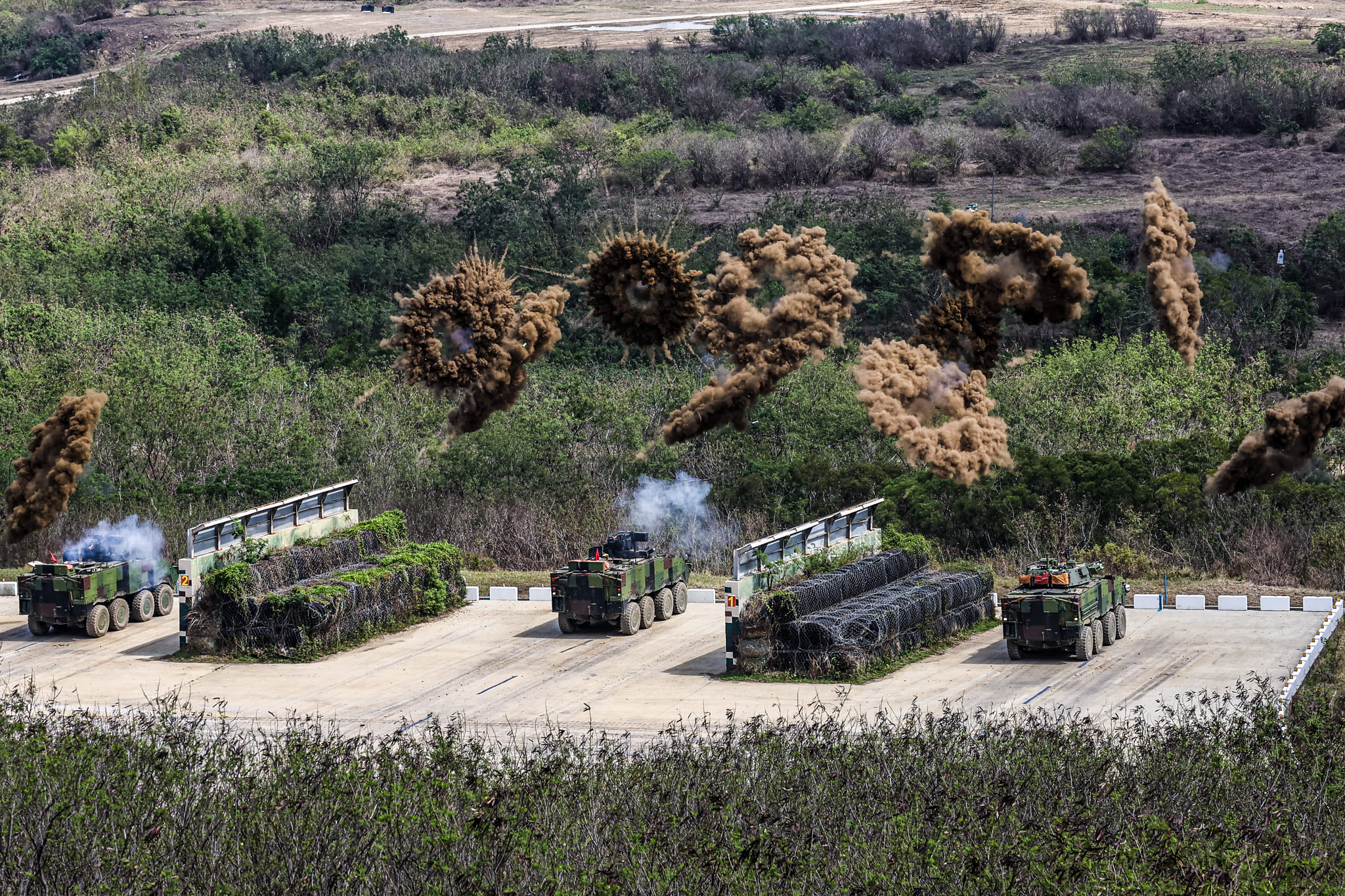 Picture2, The 586th Armored Brigade conducted a graded Joint Live Fire Training Excercise